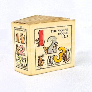 The Mouse House 123 Vintage Miniature Children's Fold Out Book Helen Craig 1980
